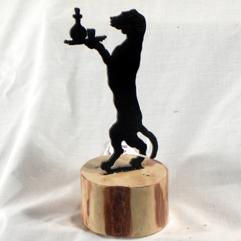 Dog Serving Drinks - Dogwood/Birch - Item 174