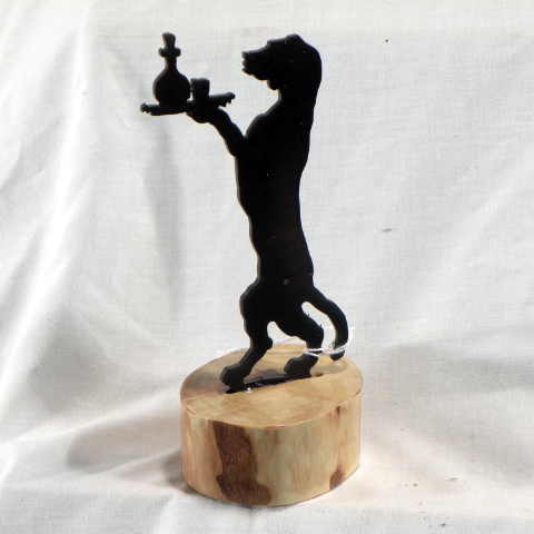 Dog Serving Drinks � Dogwood/Birch - Item 175