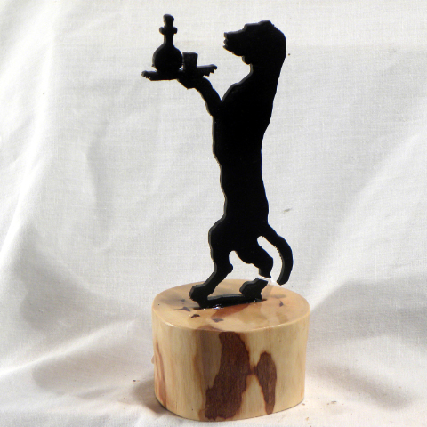 Dog Serving Drinks � Dogwood/Birch - Item 177