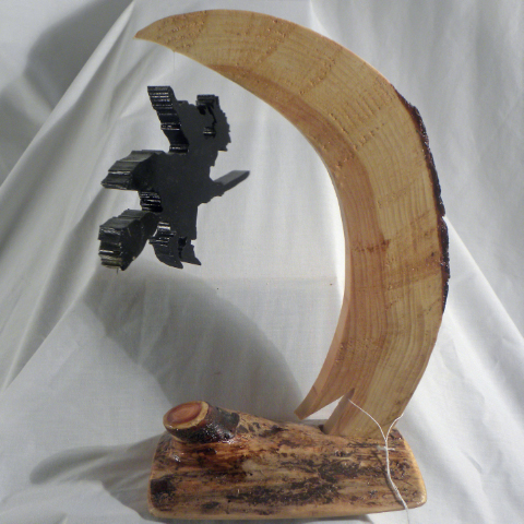 Witch Flying Under the Moon � Item 196 - SOLD