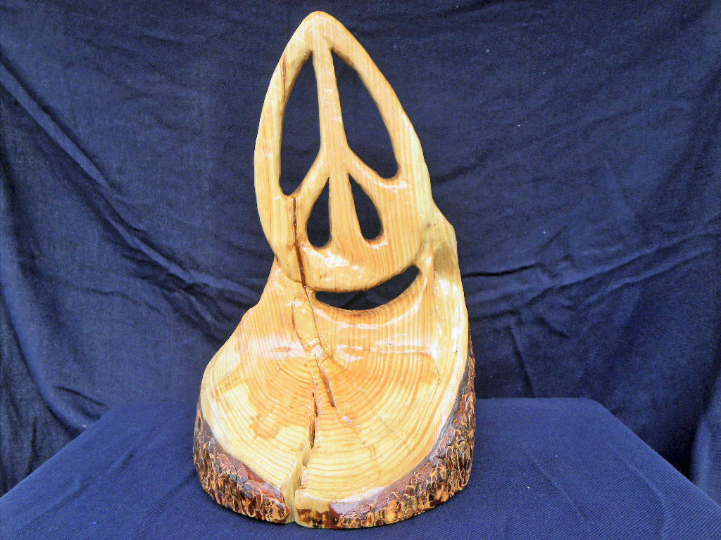 Peace Sculpture � Pine - Item 230 - SOLD
