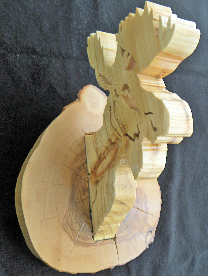 Moose Head � Scrolled - Pine � Item 247