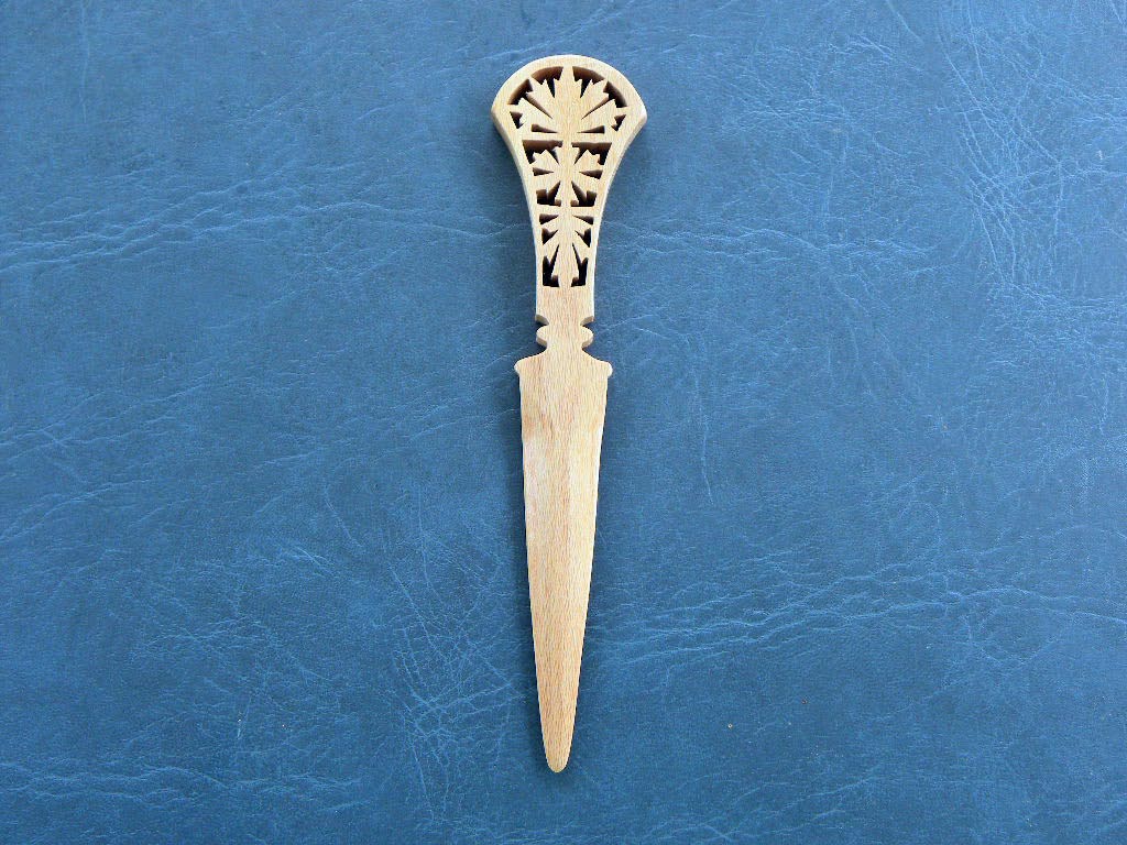 Letter Opener - Sycamore � Item 298 - SOLD