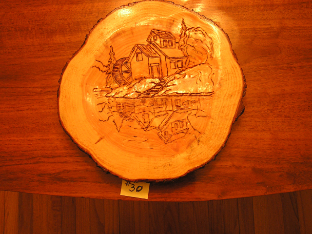 Mill & Water Wheel � Pine - Item 30 - SOLD