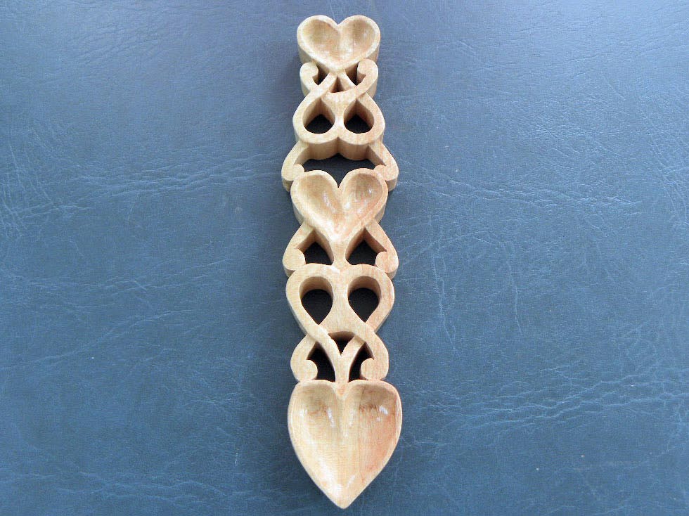 Hearts - Sycamore - Scrolled - Item 368 - SOLD