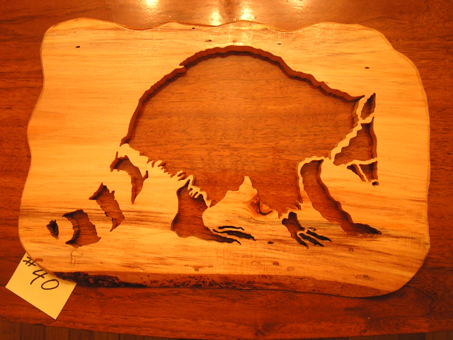 Raccoon - Scrolled - Willow - Item 40