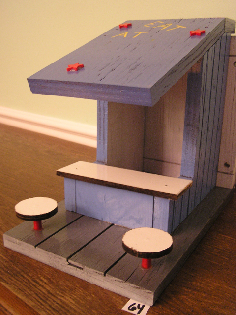 Bird Feeder Personalized � Plywood  � Item 64 - SOLD