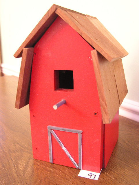 Barn w/ Painted Door - Plywood - Item 97 - SOLD