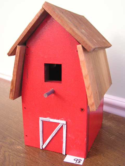 Barn w/ Painted Door - Plywood - Item 98 - SOLD