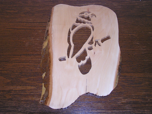 Bird - Parrot - Scrolled - Sycamore - Item BBB