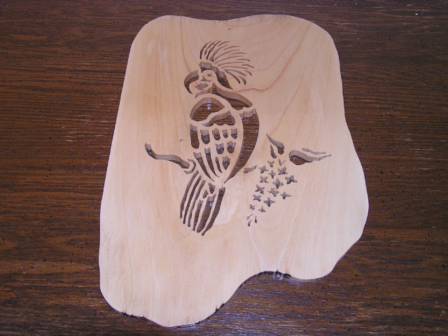 Bird - Cockatiel - Scrolled - Sycamore - Item CCC