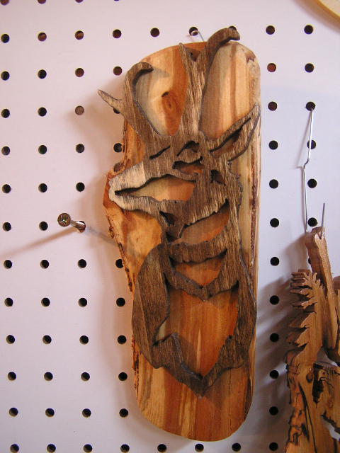 Buck Head Mounted on Birch - Scrolled - Birch - Item DD