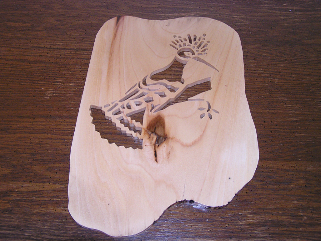 Bird - Bird of Paradise - Scrolled - Sycamore - Item DDD