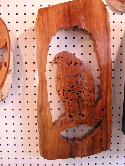 Hawk Sitting on Branch - Maple - Item FF - SOLD