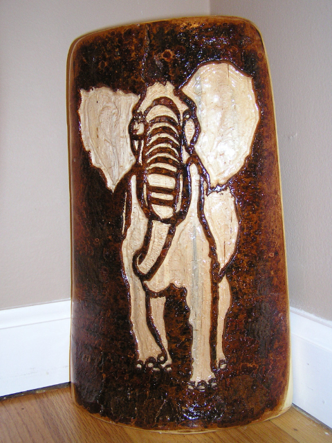 Elephant - Light - Pine - Item JJJ - SOLD