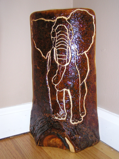 Elephant - Dark - Pine - Item KKK - SOLD