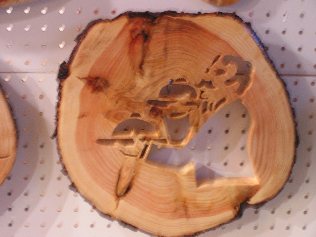 Mustache Waiter � Scrolled - Pine - Item LL