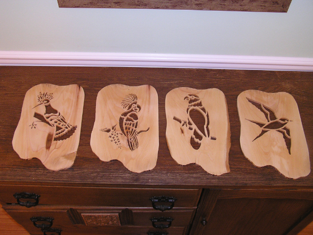 Bird - Set - Scrolled - Sycamore - Item ZZ